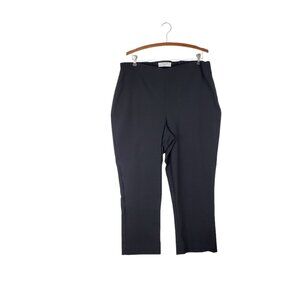 MM Lafleur Oshima Pant Black Side Zip Stretch Cotton Ankle Womens +3 Size 3X
